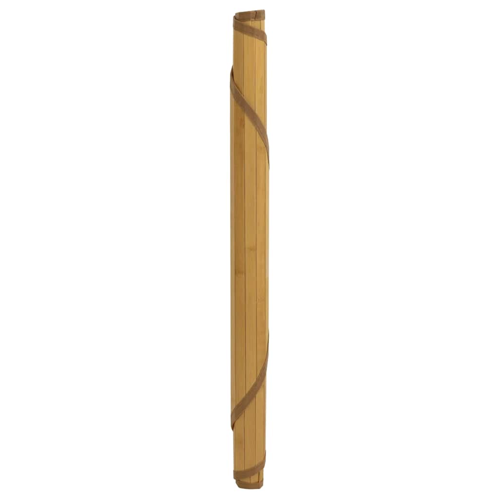 VidaXL tapis rond 80 cm bambou naturel