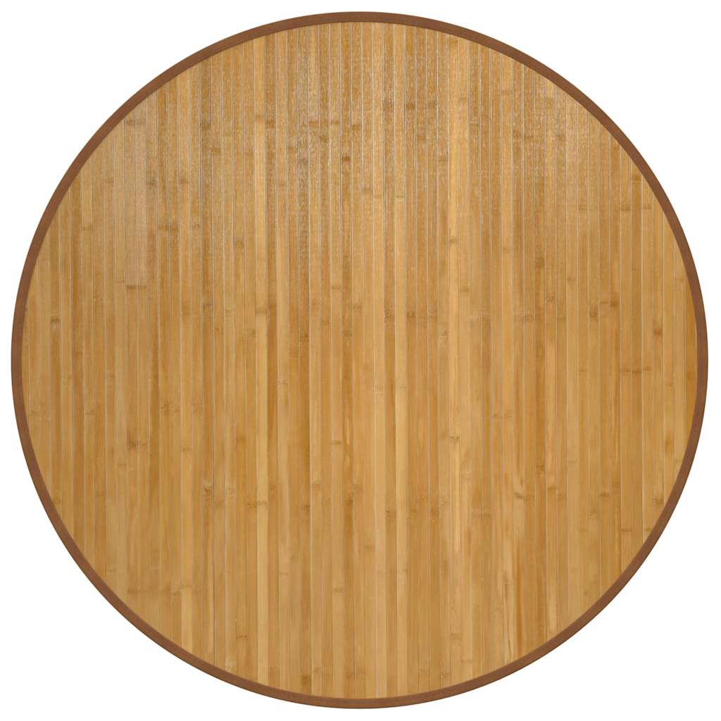 VidaXL tapis rond 100 cm bambou naturel