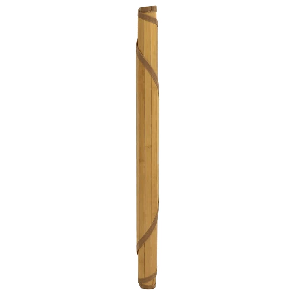 VidaXL tapis rond 100 cm bambou naturel