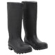 Vidaxl Rain Boots Taille 39 PVC Black