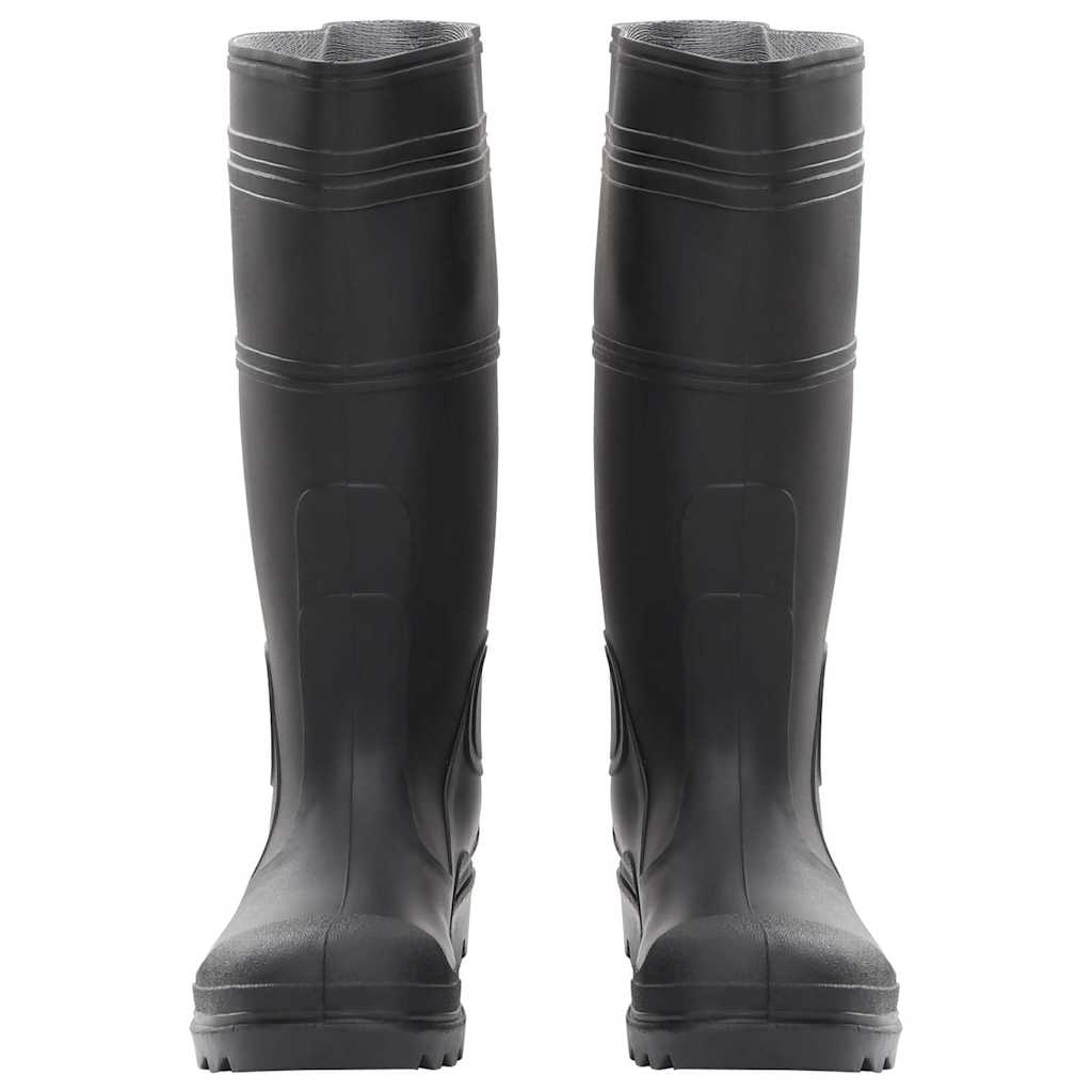 Vidaxl Rain Boots Taille 39 PVC Black