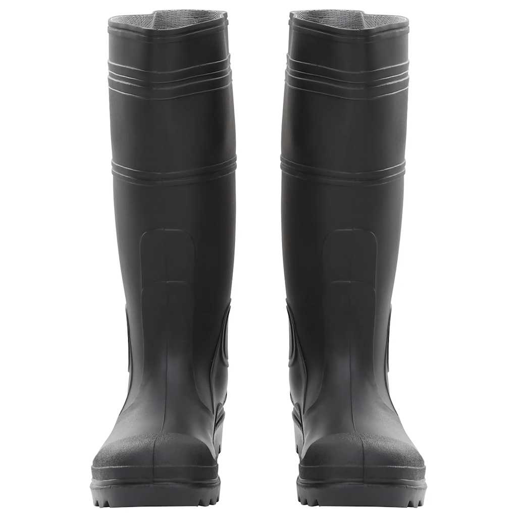 Vidaxl Rain Boots Taille 40 PVC Black