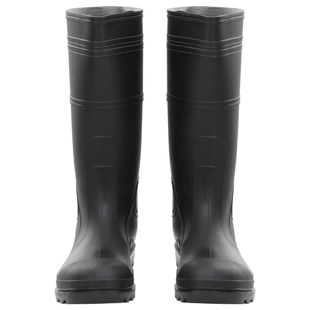 Vidaxl Rain Boots Taille 46 PVC Black