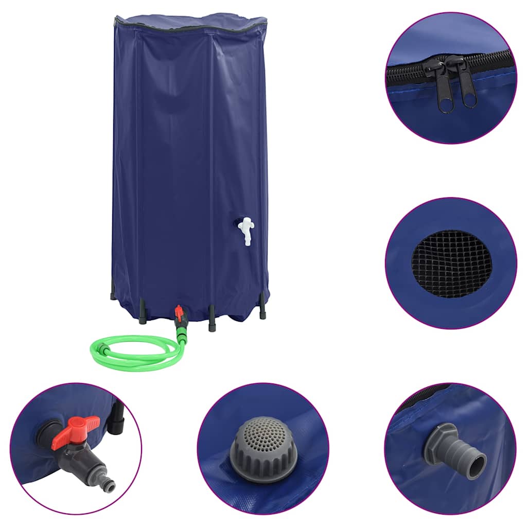 Vidaxl Tank Water avec robinet pliable 250 L PVC