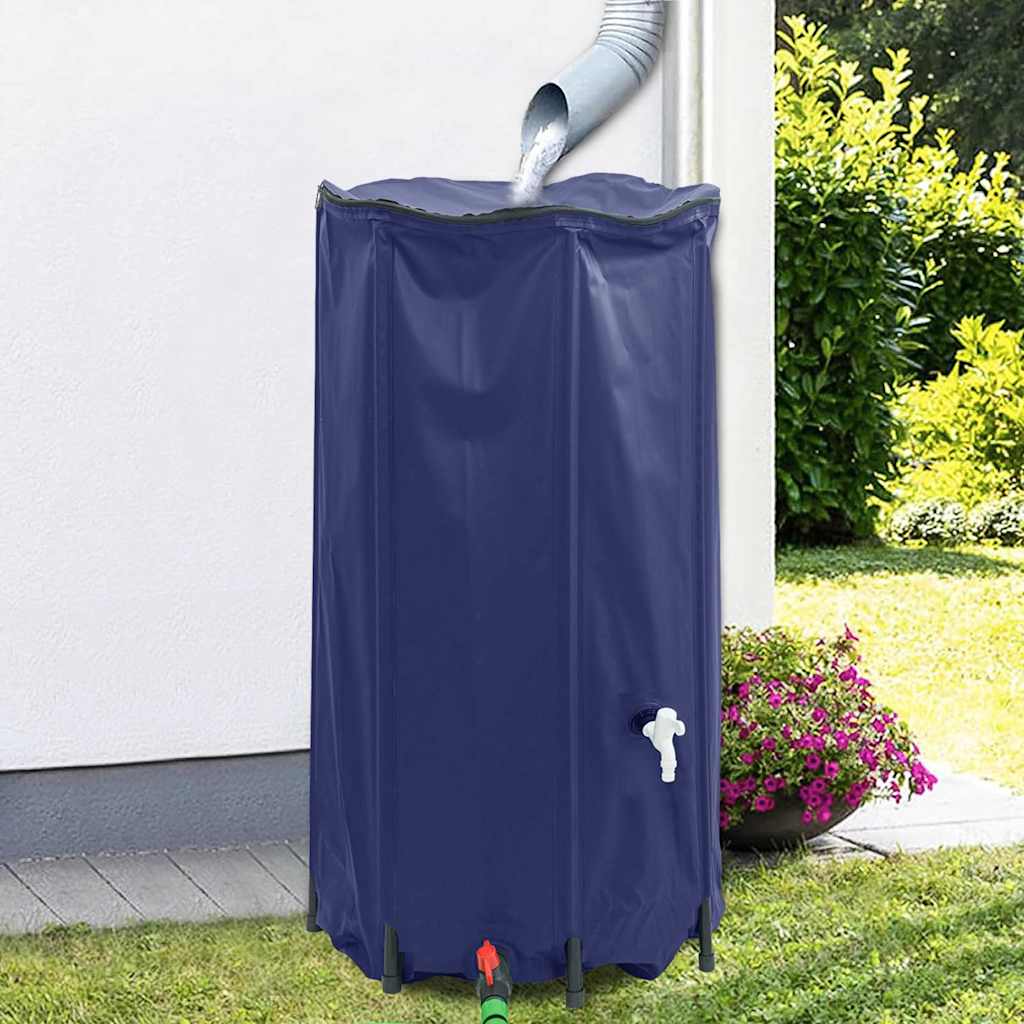 Vidaxl Tank Water avec robinet pliable 250 L PVC