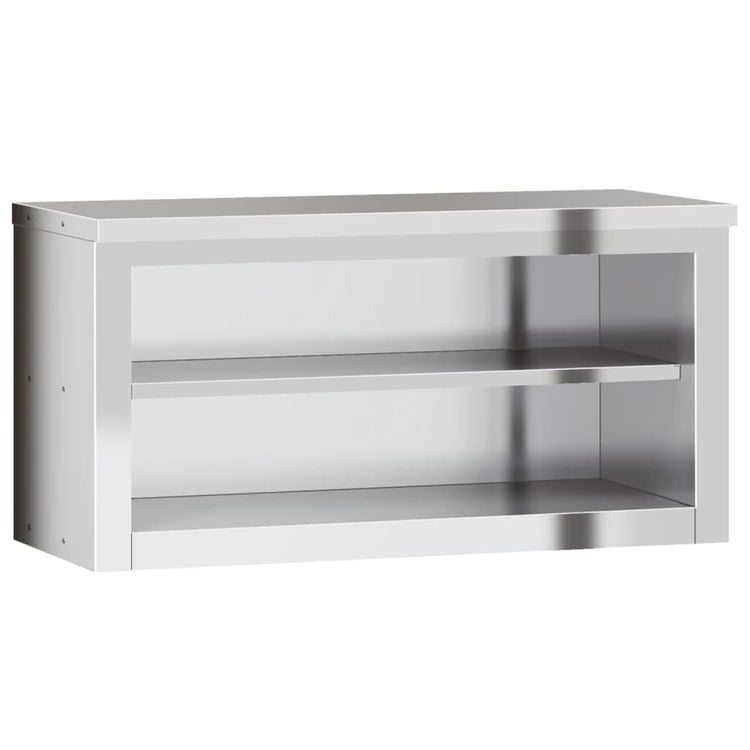 Vidaxl Kitchen Wall Armotboard avec étagère en acier inoxydable