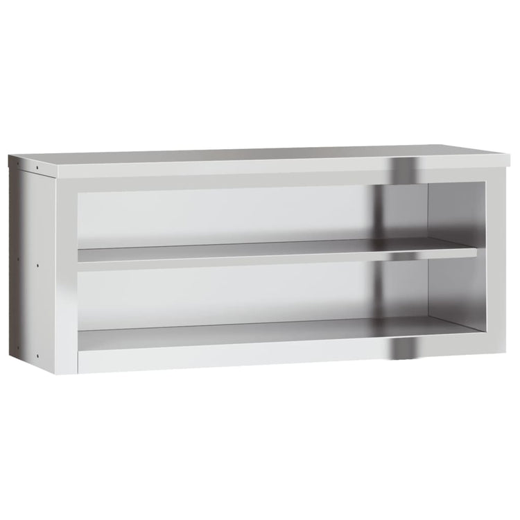 Vidaxl Kitchen Wall Armotboard avec étagère en acier inoxydable