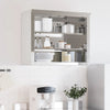 vidaXL Armoire murale de cuisine avec étagères en acier inoxydable