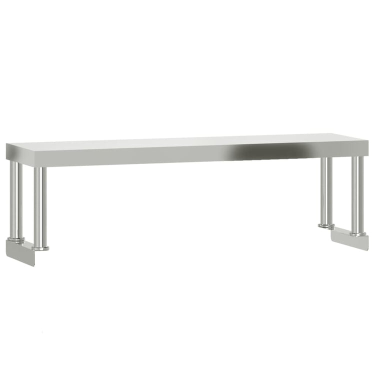 Augmentation du vidaxl pour le travail Tableau 110x30x35 cm en acier inoxydable