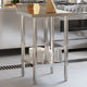 Table de travail de cuisine Vidaxl avec écran d'éclaboration 55x55x93 cm en acier inoxydable