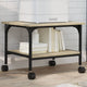 VidaXL armoire d'imprimante 2 couches 50x40x38 cm bois d'ingénierie chêne sonoma