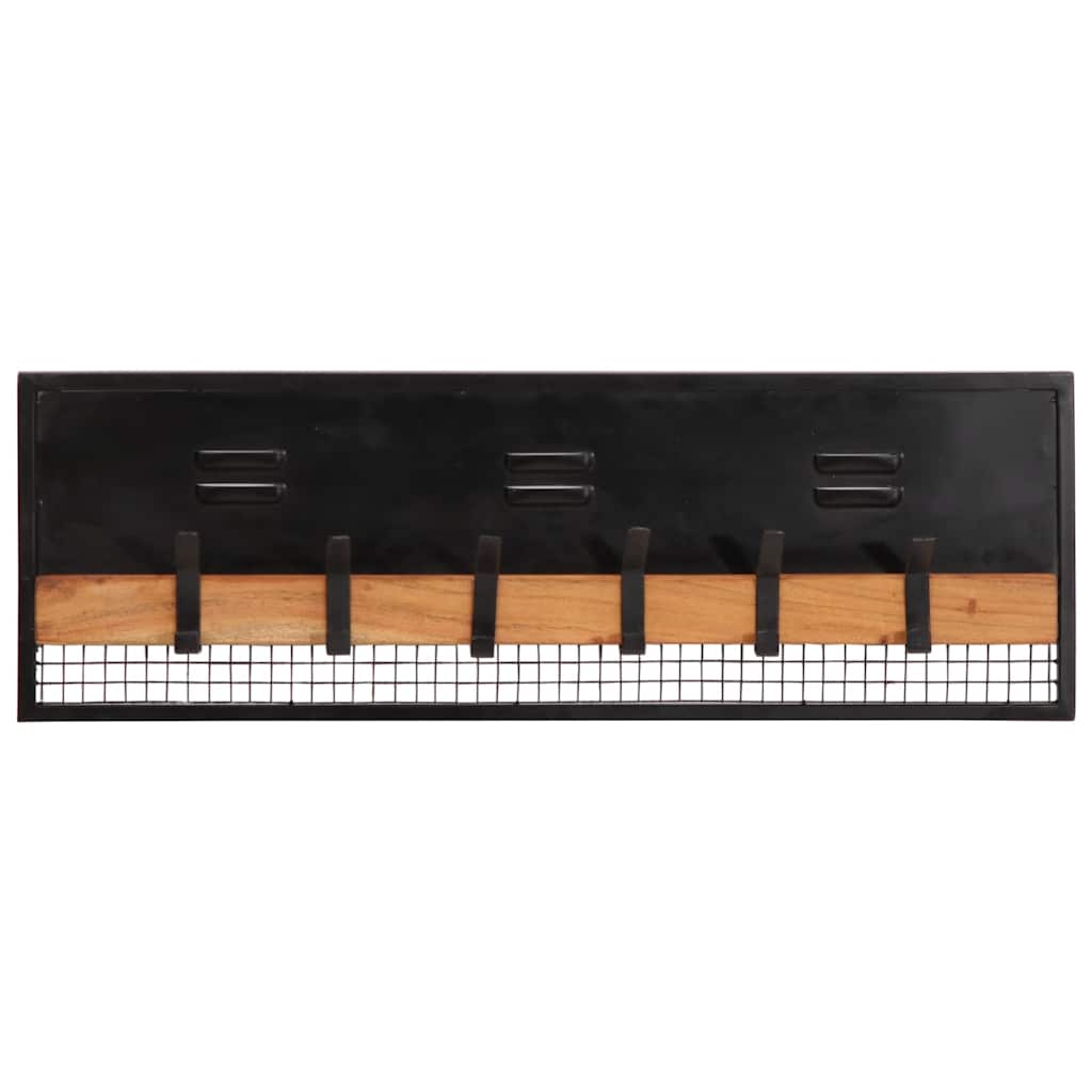 Vidaxx porte-manteau mural 90x11x30 cm bois de manguier massif