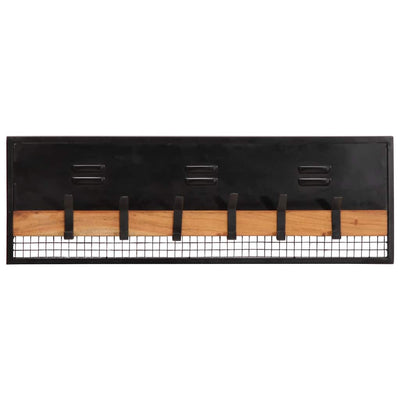 Vidaxx porte-manteau mural 90x11x30 cm bois de manguier massif