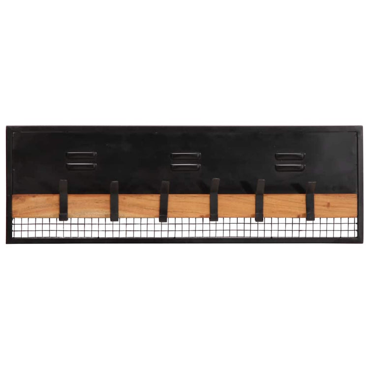 Vidaxx porte-manteau mural 90x11x30 cm bois de manguier massif