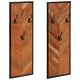 Vidaxx porte-manteaux 2 pcs 35x1x90 cm bois d'acacia massif