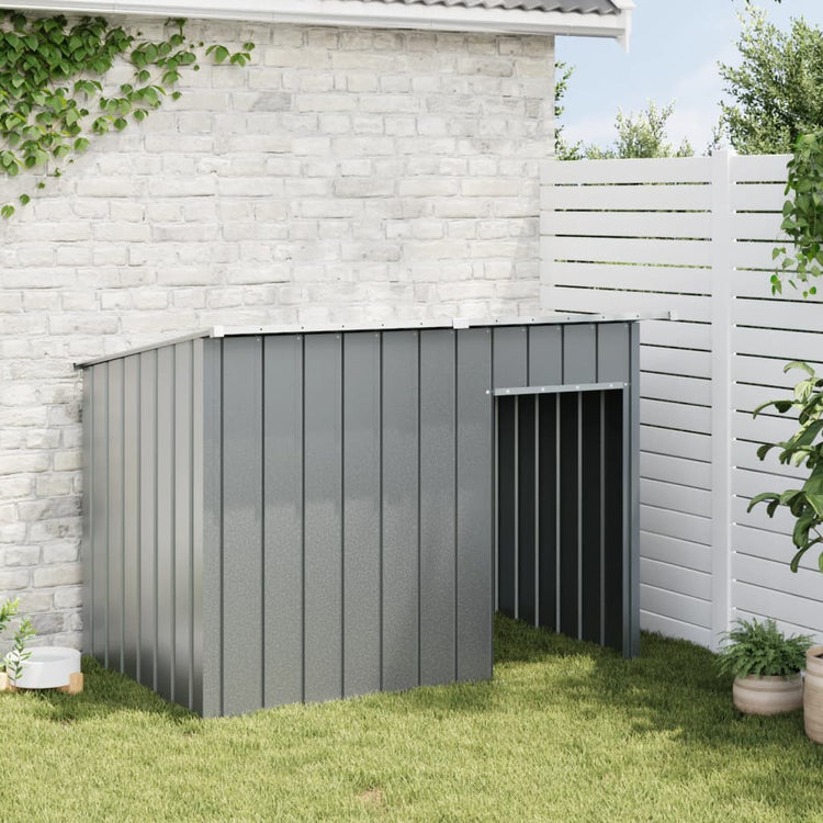 Vidaxl Dog Loft avec toit 153x91x110 cm anthracite en acier -colore