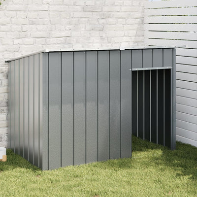Vidaxl Dog Loft avec toit 153x91x110 cm anthracite en acier -colore