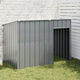Vidaxl Dog Loft avec toit 153x91x110 cm anthracite en acier -colore