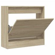 Armoire à chaussures vidaxl 60x21x57 cm en bois de bois de chêne sonoma coloré - afbeelding 2