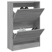 Armoire à chaussures Vidaxl 60x21x87,5 cm Produit en bois gris sonoma chêne couleur - afbeelding 1