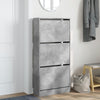Armoire à chaussures Vidaxl 60x21x125.5 cm Prix de béton en bois transformé