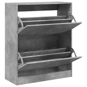 Armoire à chaussures Vidaxl 80x34x96.5 cm Prix en béton en bois transformé - afbeelding 2