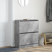Armoire à chaussures Vidaxl 80x34x96.5 cm Prix en béton en bois transformé - afbeelding 3
