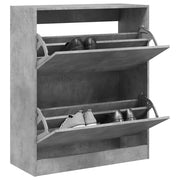 Armoire à chaussures Vidaxl 80x34x96.5 cm Prix en béton en bois transformé - afbeelding 1