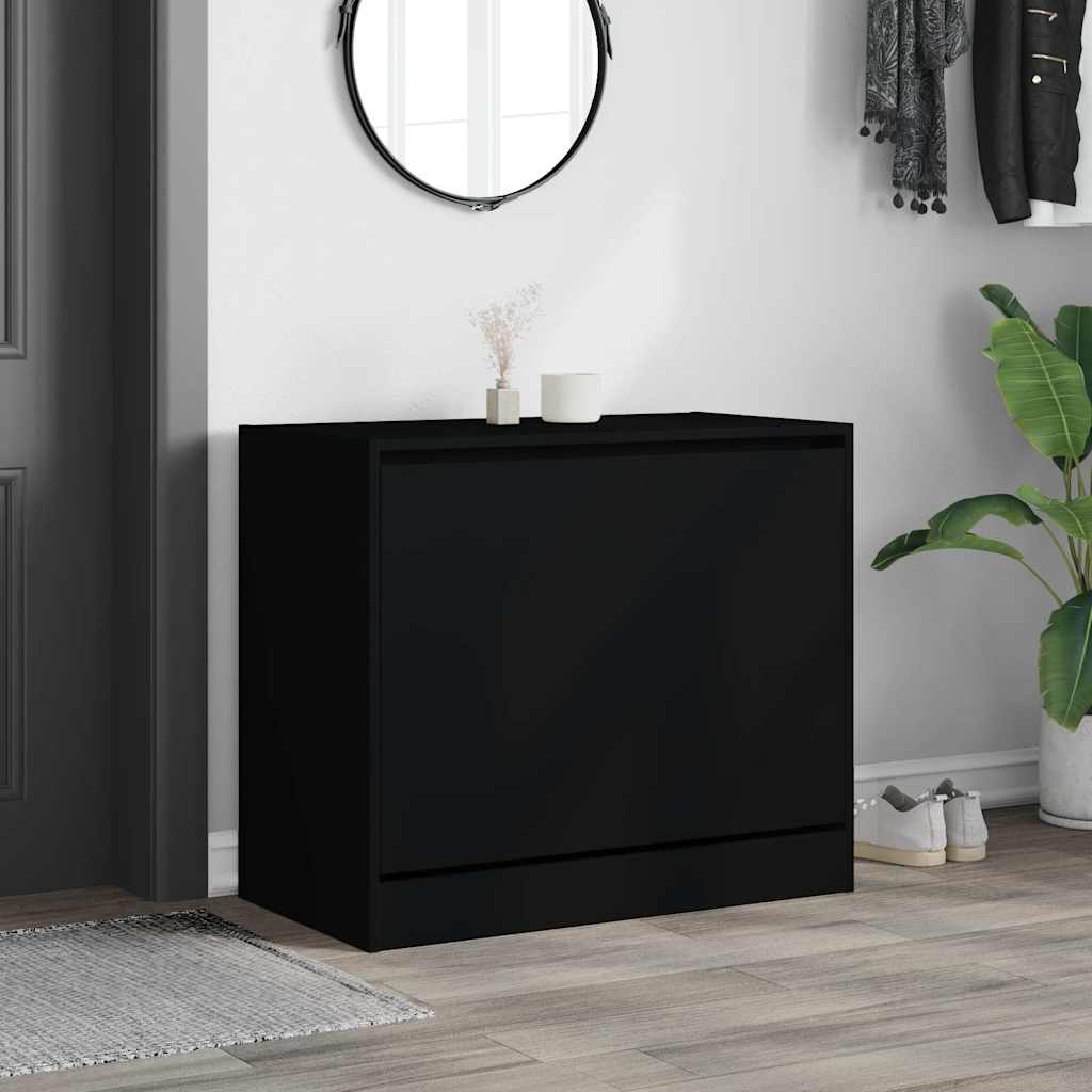 Armoire à chaussures Vidaxl 80x42x69 cm Bois de bois de propriété