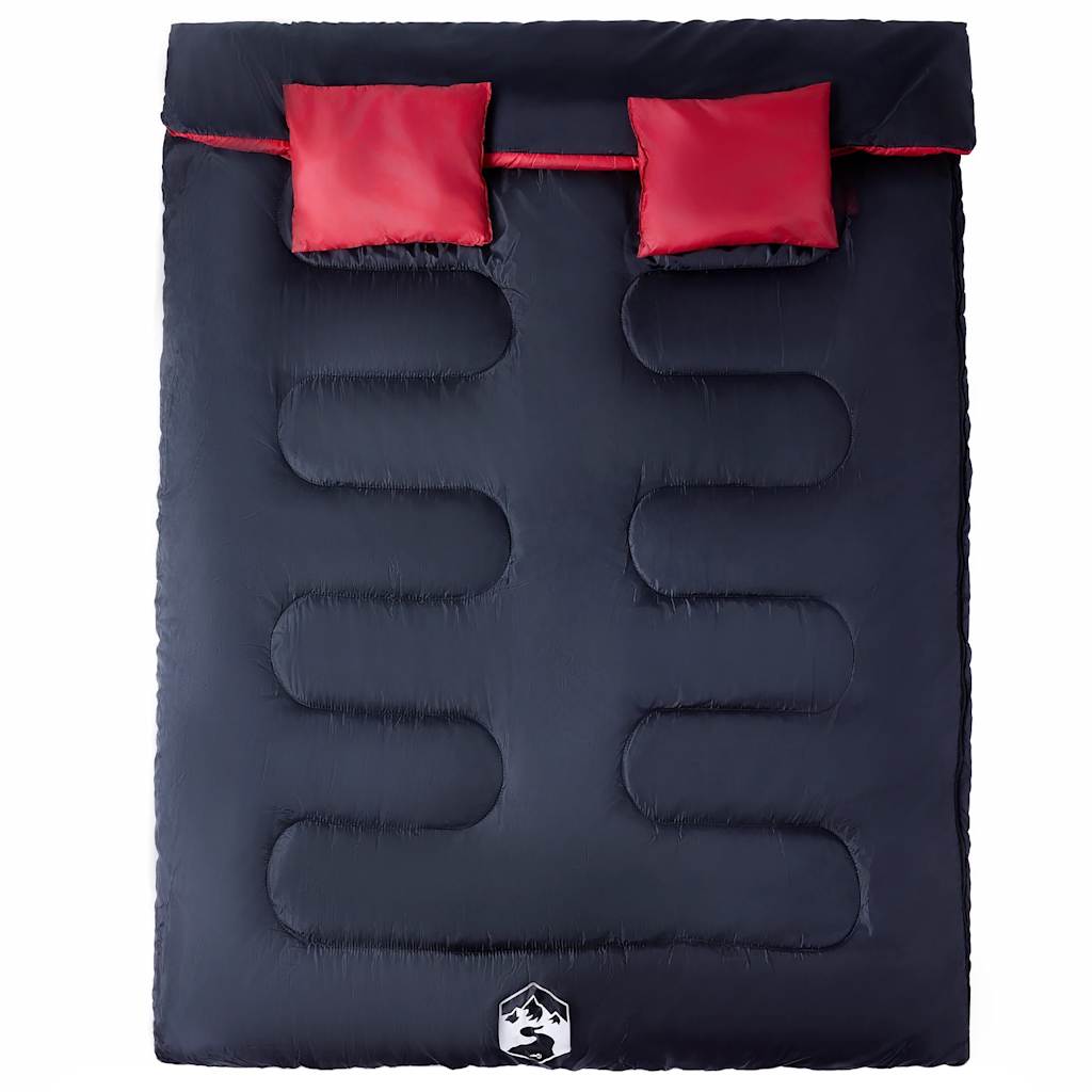 Sac de couchage VidaXL pour 2 personnes avec oreillers pour adultes 3-4 saisons