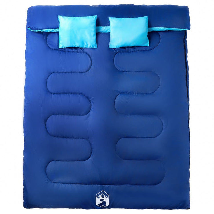 Vidaxx sac de couchage double avec oreillers pour adultes 3-4 saisons
