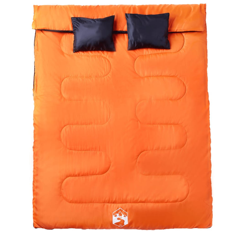 Vidaxx sac de couchage double avec oreillers pour adultes 3-4 saisons