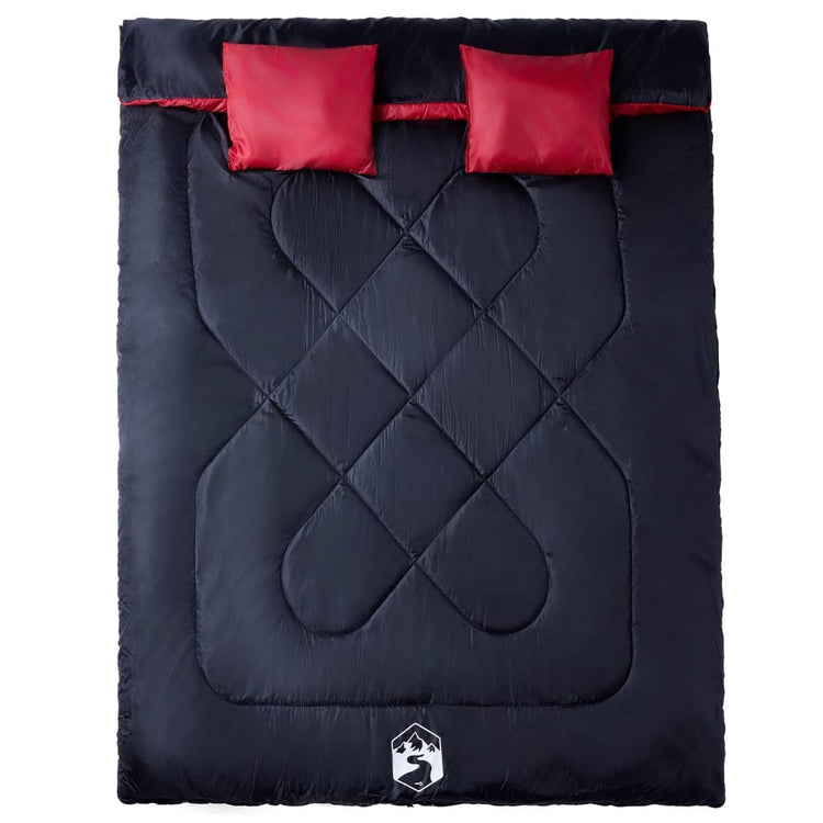 Vidaxx sac de couchage double avec oreillers pour adultes 3-4 saisons
