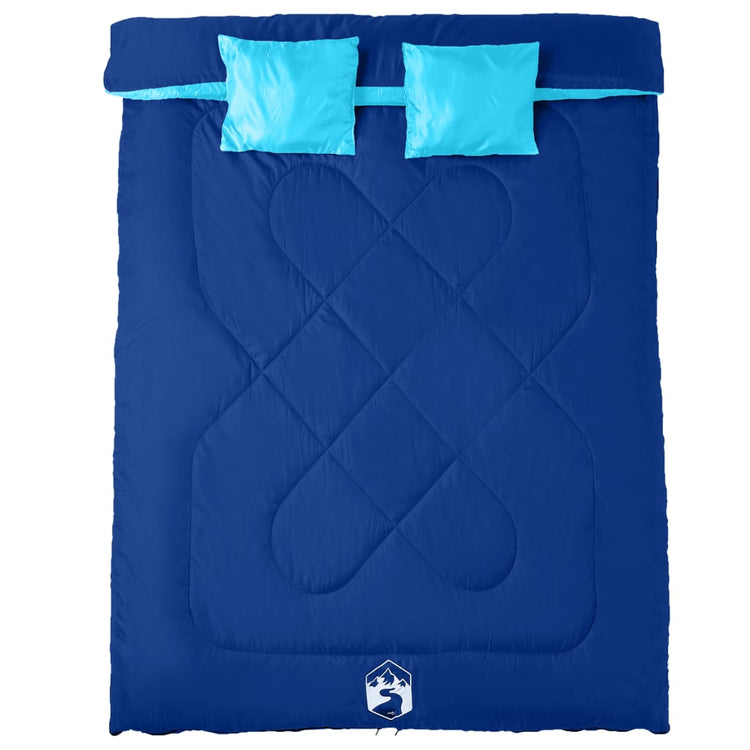 Vidaxx sac de couchage double avec oreillers pour adultes 3-4 saisons