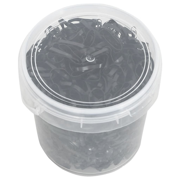 Vidaxl haarelastiejes cheval 1500 st silicone noir