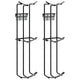 Porte-obstacle vidaxl 2 st en acier noir