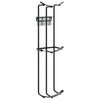 Porte-obstacle vidaxl 2 st en acier noir