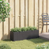 Vidaxx jardinière avec 3 pots 105x30x32 cm poly rotin noir