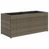 Vidaxx jardinière avec 2 pots 72x30x32 cm poly rotin gris