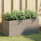 Vidaxx jardinière avec 2 pots 72x30x32 cm poly rotin gris