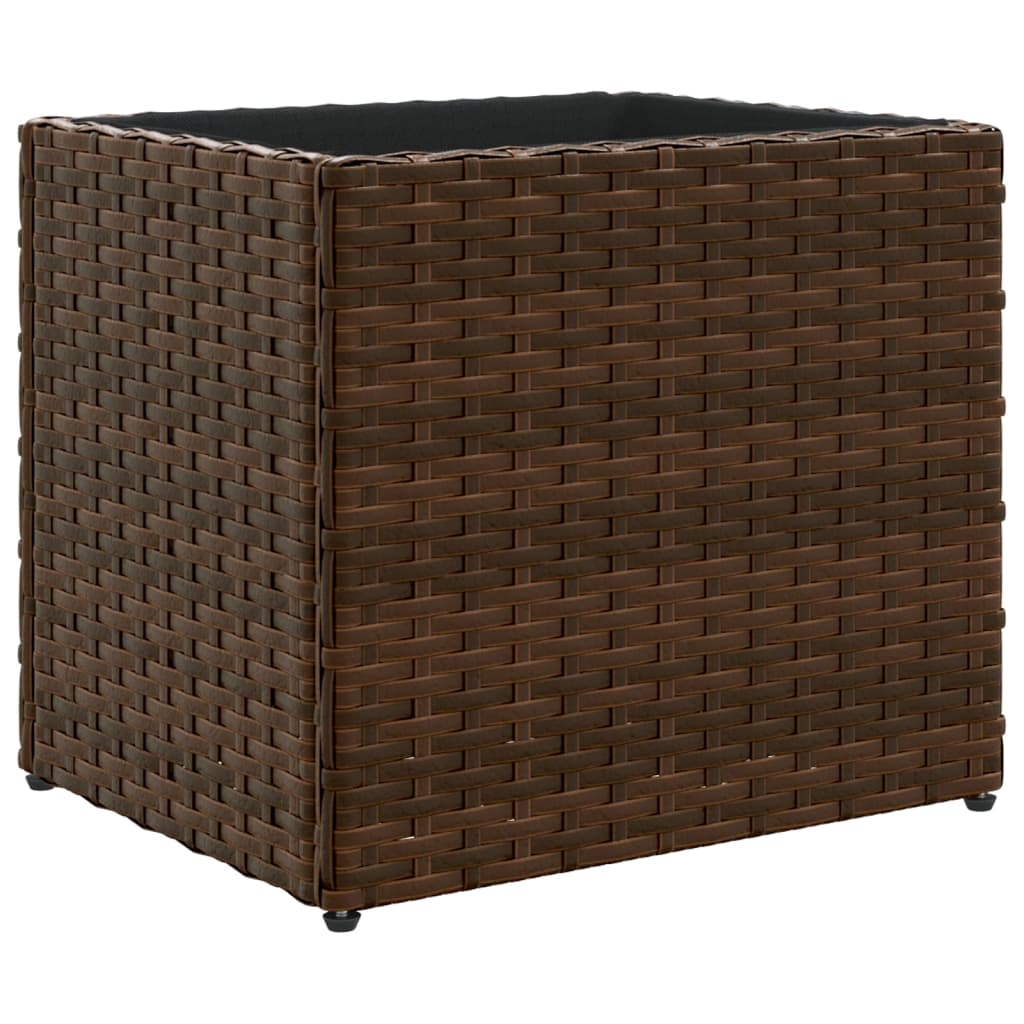 Vidaxx jardinière 36x30x32 cm poly rotin marron