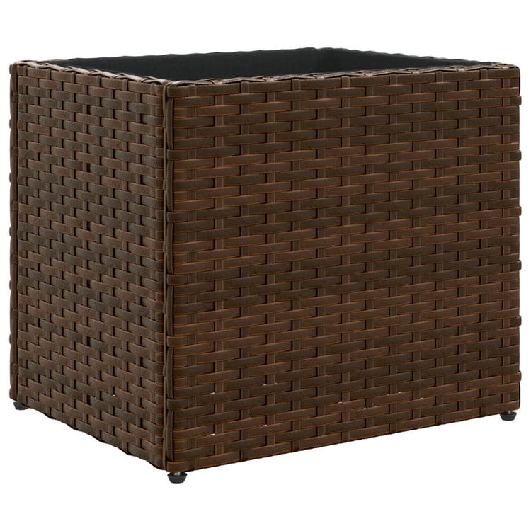 Vidaxx jardinière 36x30x32 cm poly rotin marron