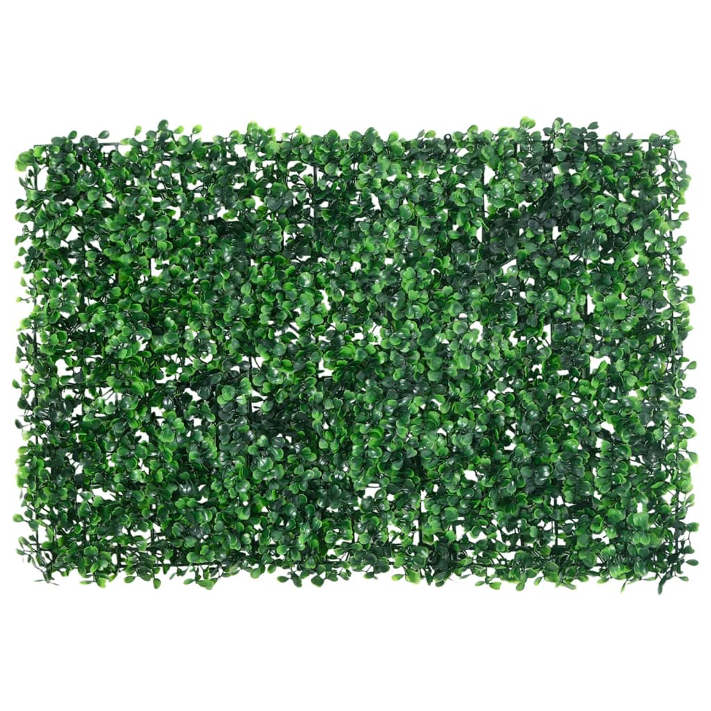 Vidaxxl clôture avec arbuste artificiel 24 pcs 40x60 cm vert