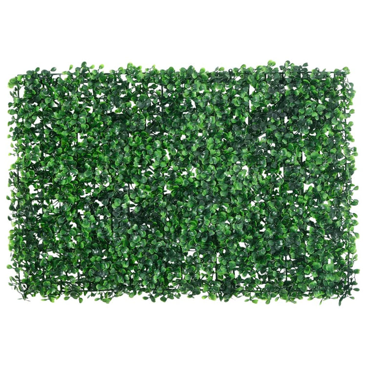Vidaxxl clôture avec arbuste artificiel 24 pcs 40x60 cm vert