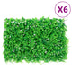 Vidaxl Gate avec feuille de fougère artificielle 6 PCS 40x60 cm vert