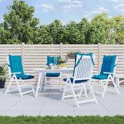 Coussins de chaise vidaxl 4 st haut de dos oxford tissu bleu clair - afbeelding 1