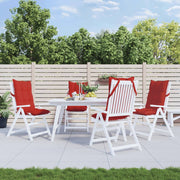 Coussins de chaise vidaxl 4 st haut de dos oxford tissu rouge - afbeelding 1