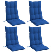 Coussins de chaise vidaxl 4 st haut de dos oxford tissu royal bleu - afbeelding 3