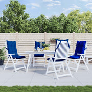 Coussins de chaise vidaxl 4 st haut de dos oxford tissu royal bleu - afbeelding 1