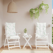 VidaXL coussins de chaise 2 pièces tissu oxford à motif de feuilles à dossier haut - afbeelding 1